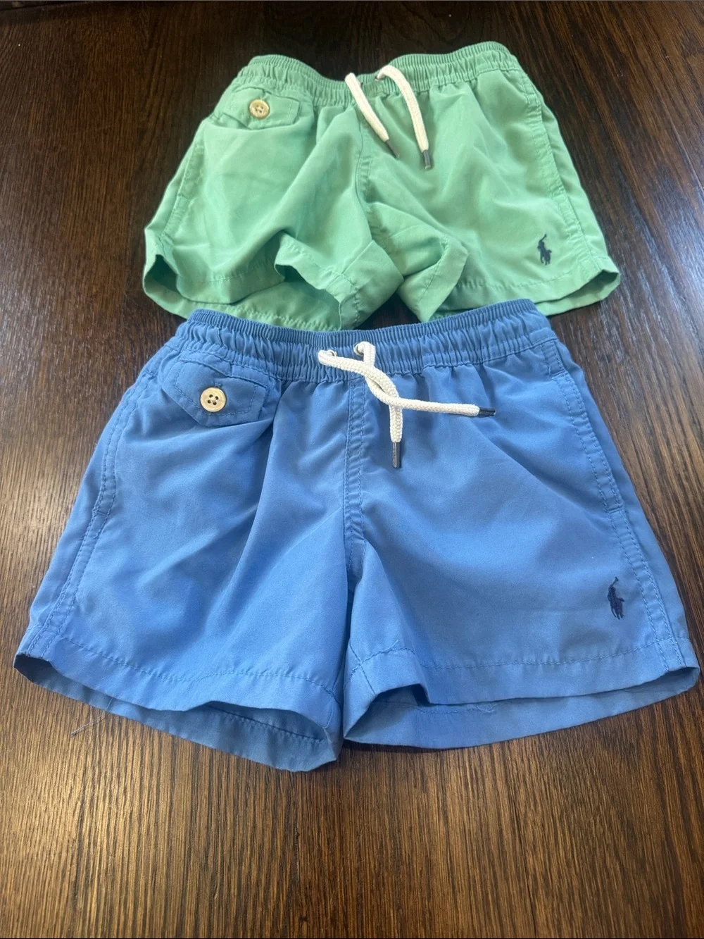 Lot of 2 Ralph Lauren Kids Swim Shorts - Blue and Green